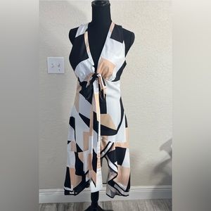 Chicme Women’s Sleeveless Dress Multi-Coloured Size: M